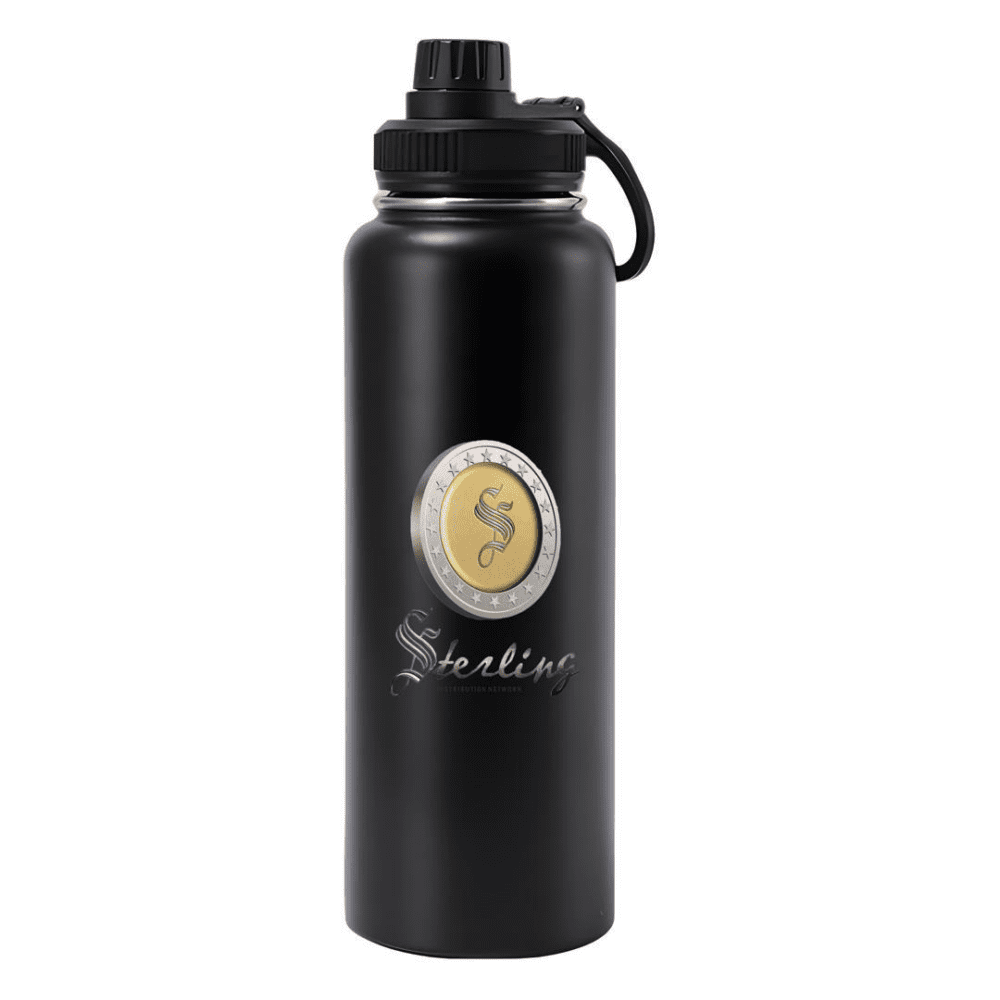 Sterling Premium Insulated Sports Bottle (Matte Black)