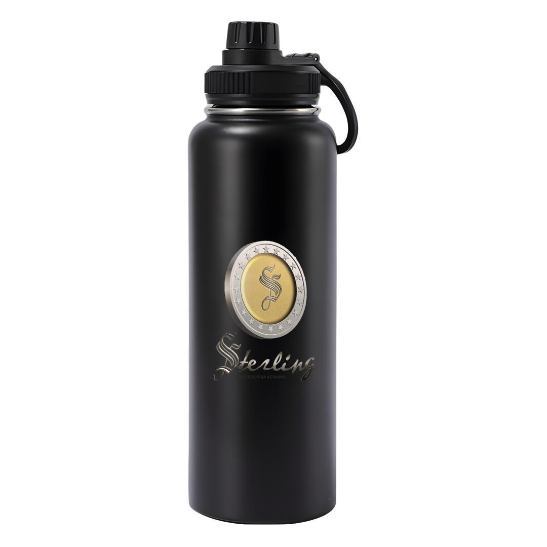 Sterling Premium Insulated Sports Bottle (Matte Black)