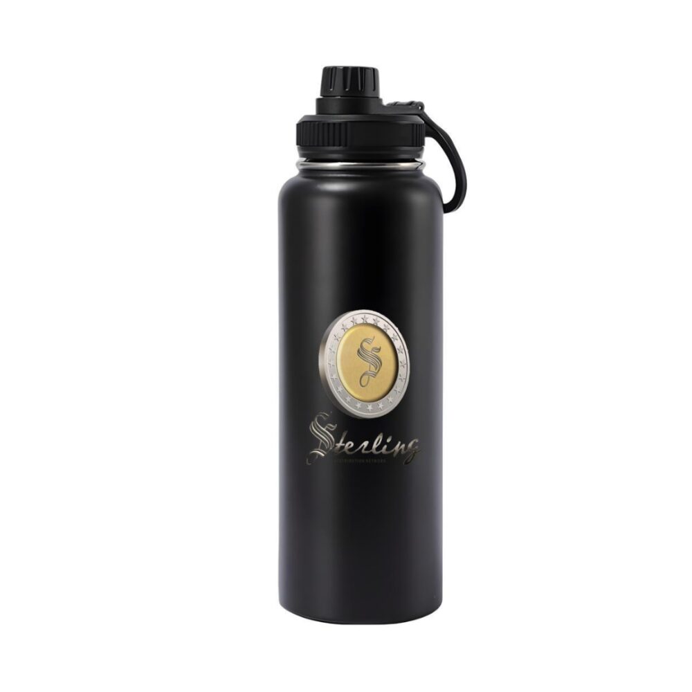 Sterling Premium Insulated Sports Bottle (Matte Black)